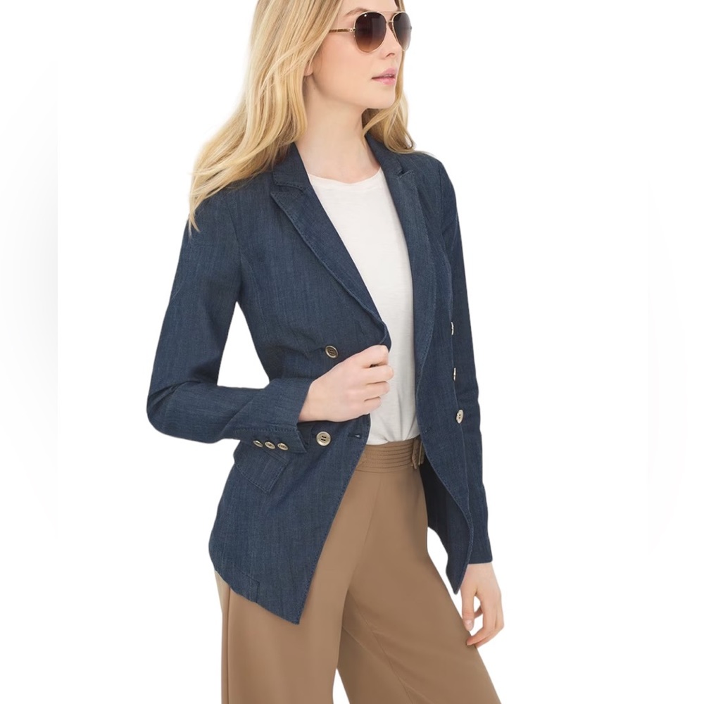 White House Black Market Blue Blazer